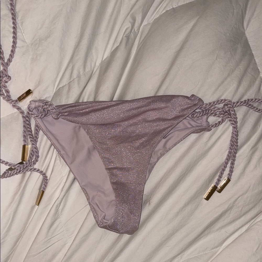Vitamin A Shimmering Purple Bikini Bottom